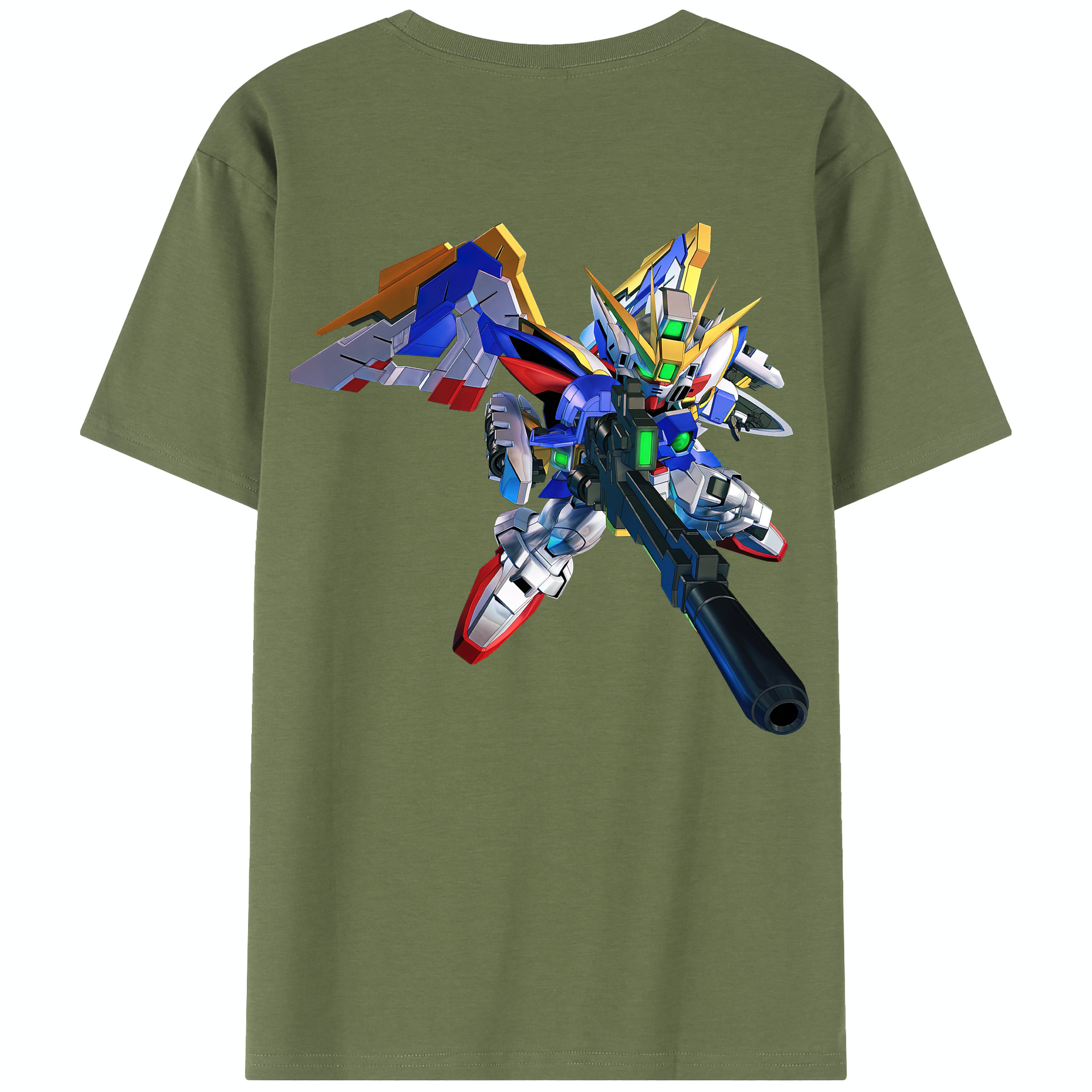 （画像用） 機動戦士ガンダム Mobile Suit Gundam 綿100％半袖Tシャツ（背面プリント）